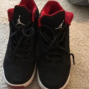 Air Jordan Black and Red Sneakers